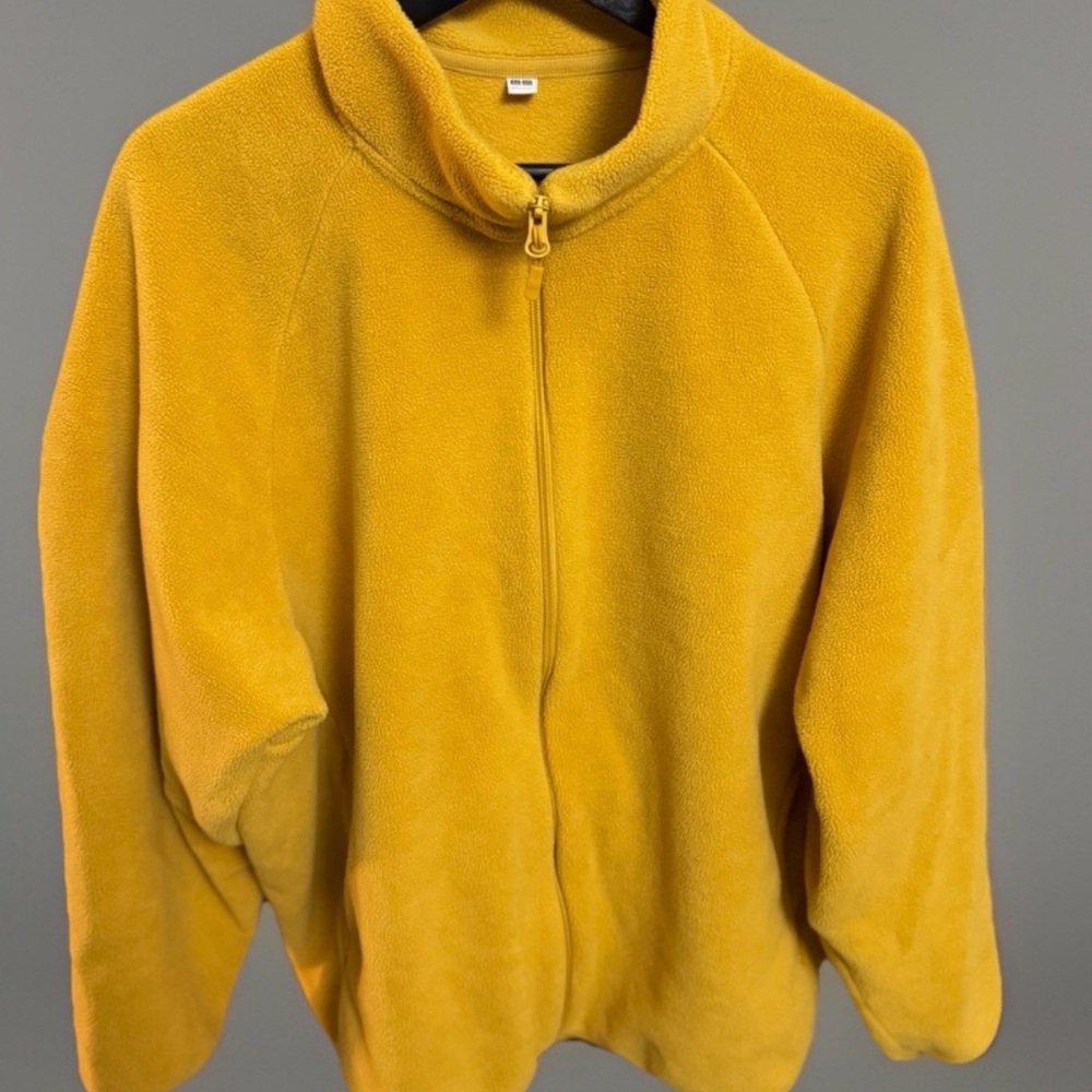 Uniqlo Mustard Fleece Jacket